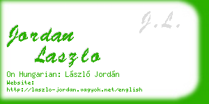 jordan laszlo business card