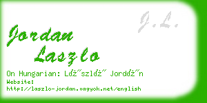 jordan laszlo business card